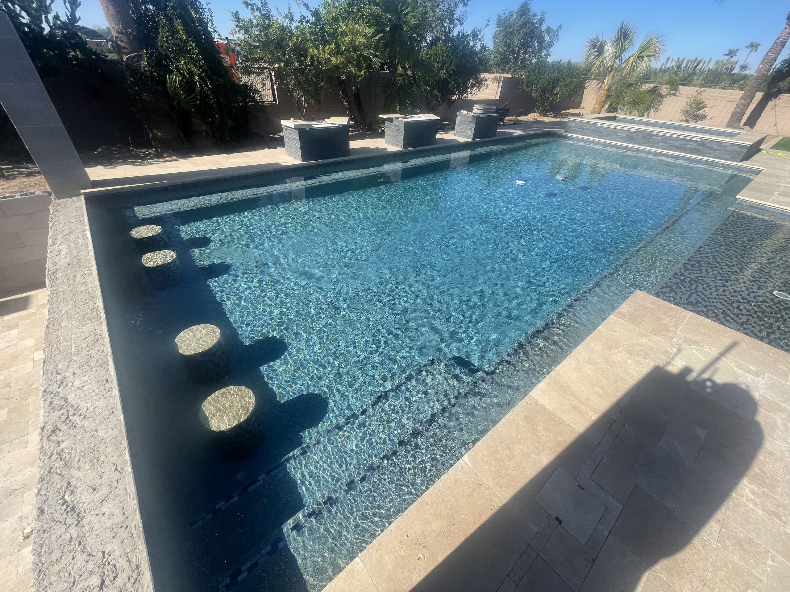 Paver pool deck and outdoor living in the Phoenix area